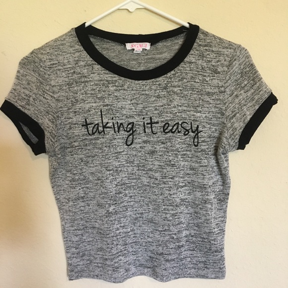 a'gaci Tops - A’ GACI Super Cute & Soft Crop Top Size Medium